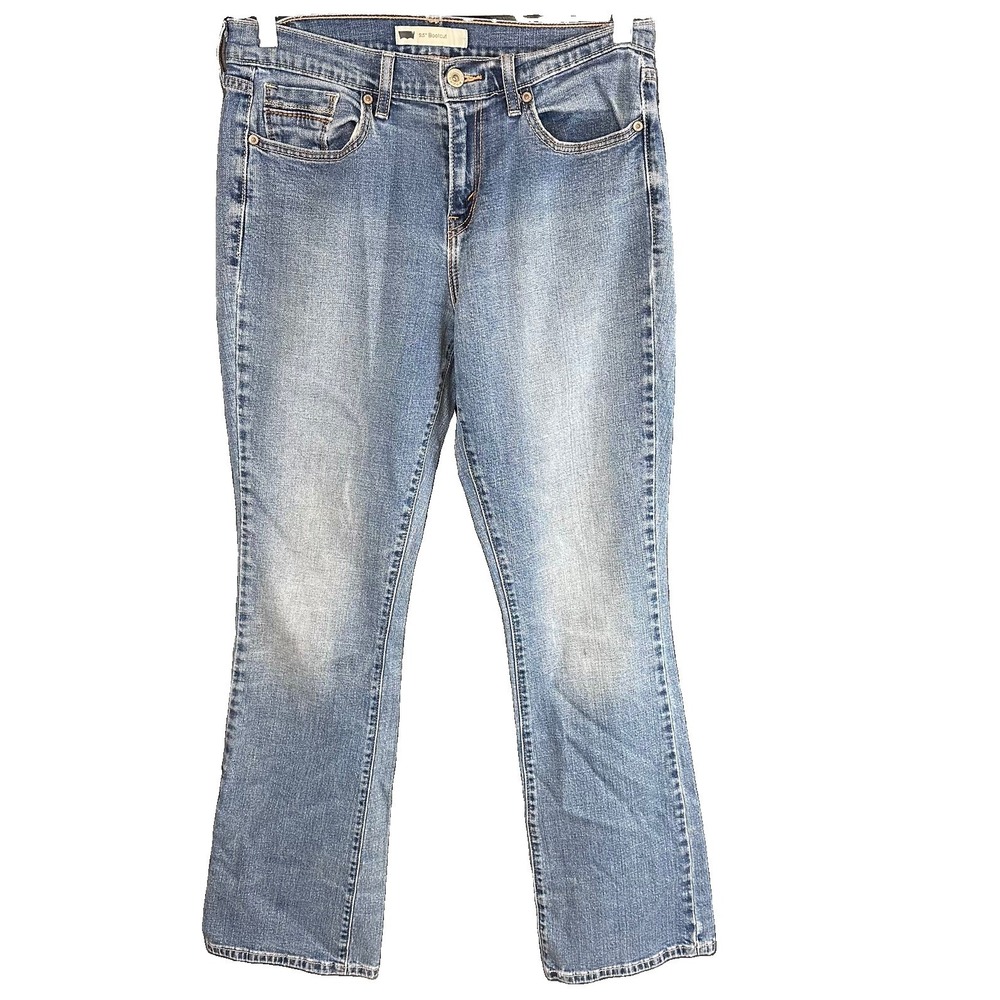 Levi's 515 Boot Cut Jeans Women's 29X34 Long Blue Medium Wash Western Cowgirl